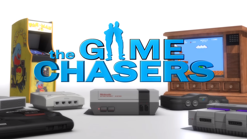 The Game Chasers logo taken from Episode 64 - Lazy Sunday